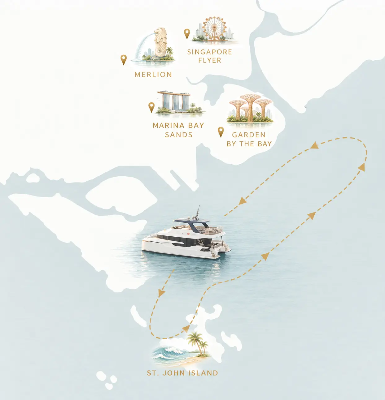 MS Eternity voyage route